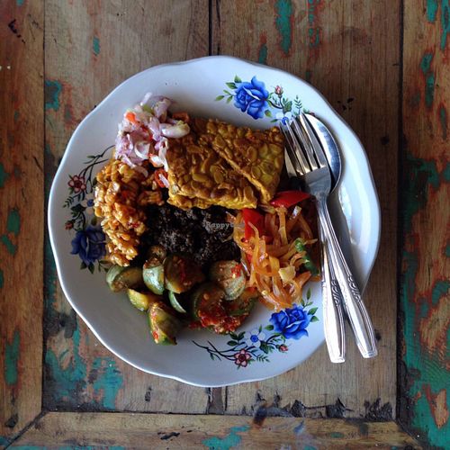 vegan buffet  at Local Warung & Coffee in Sanur