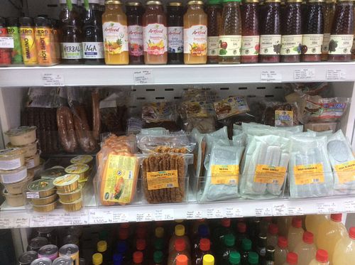 Tofu and seitan  selection at Neven Biocentar in Belgrade