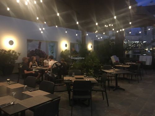 outside seating  at Avantika in Simpson Bay