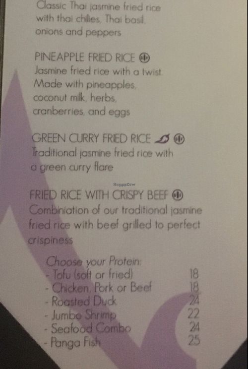 fried rice at Avantika in Simpson Bay