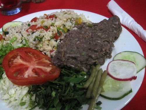 Jinete. This dish was not bad, it was nutritious, but it was a little bland. I would had spices to the beans and rice. at La Berenjena in Vinales