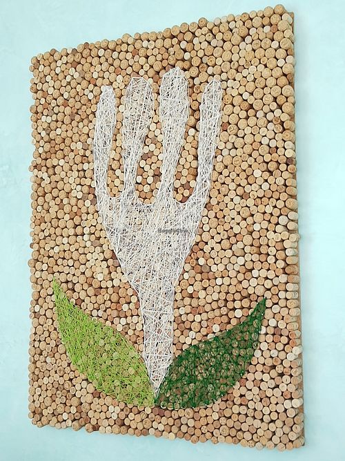 Cork board at Clorofil-la in Mahon