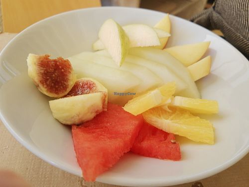 Fruit dessert at Clorofil-la in Mahon