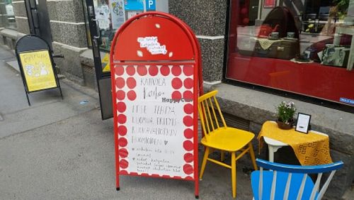 sign outside at Kahvila Kaiho in Tampere