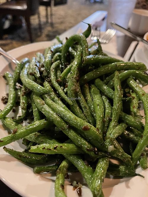 Szechuan Green Beans (delicious!)  at Grand Szechuan in Bloomington