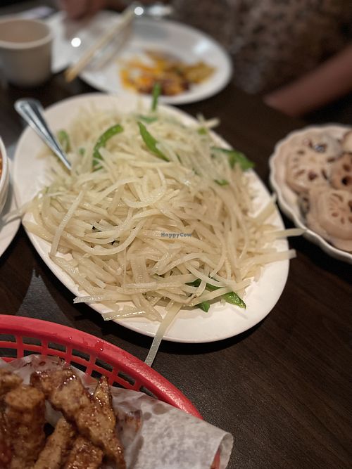 Shredded Potatoes and Green Peppers   at Grand Szechuan in Bloomington