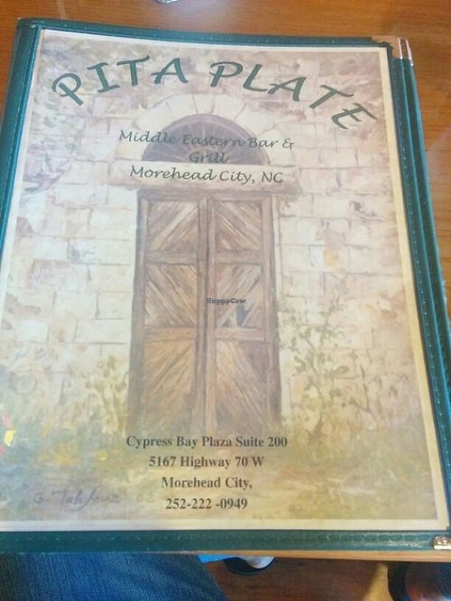 menu at Pita Plate in Morehead City