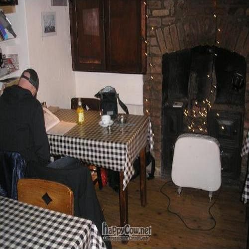 Downstairs in cafe kino. Very warming.  at Cafe Kino in Bristol