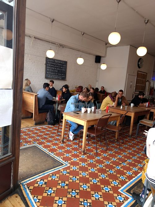 Inside at Cafe Kino in Bristol