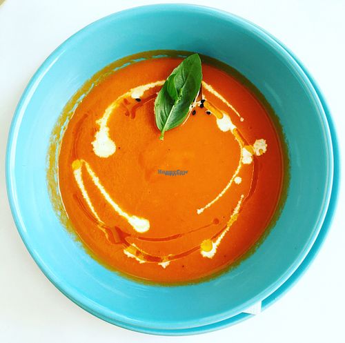 tomatoes soup at Dobre Bistro in Kosice