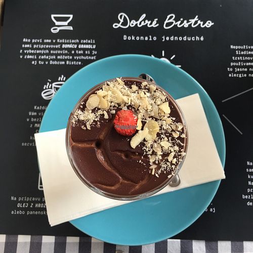 banana chocolate  at Dobre Bistro in Kosice