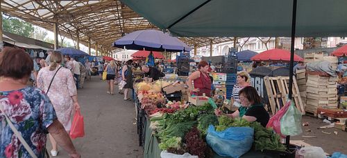 inside at Pryvoz Market in Odessa