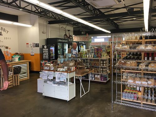 store  at Swamp Rabbit Cafe in Greenville