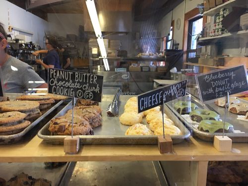 baked goods with vegan options  at Swamp Rabbit Cafe in Greenville