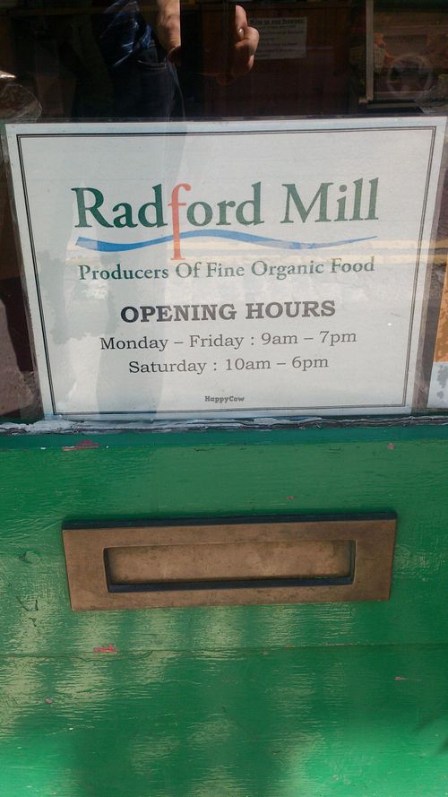 Opening hours  at Radford Mill Farm Shop in Bristol