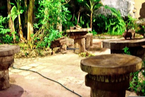 Open air tables at Baracoando in Baracoa