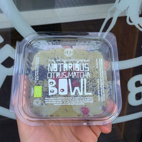 Lemon and matcha bowl - perfect for dessert OR breakfast!  at Juice Warrior in Edinburgh