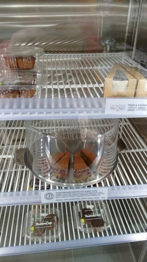 raw cake at Juice Warrior in Edinburgh