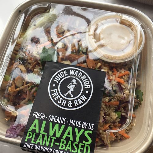 quinoa salad with lemongrass dressing  at Juice Warrior in Edinburgh