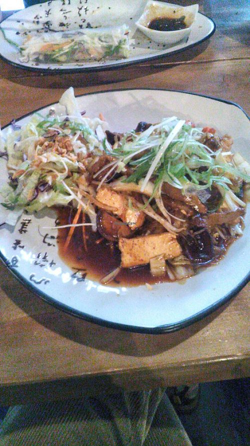 Fried tofu and vegetables at Soya in Berlin