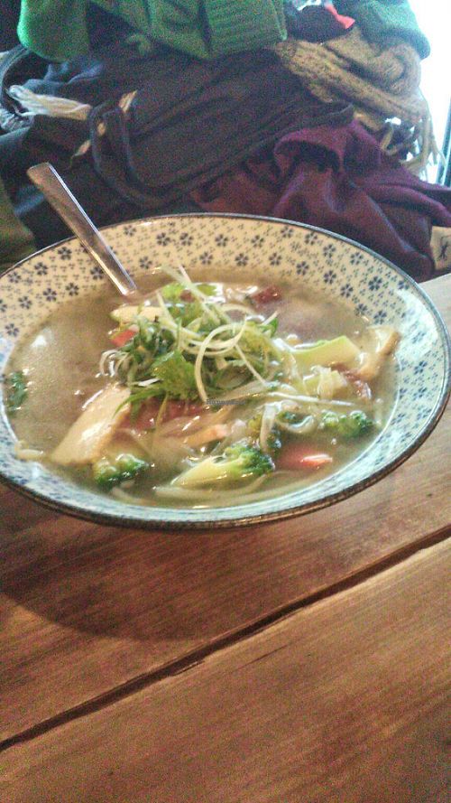 Vegetable soup at Soya in Berlin