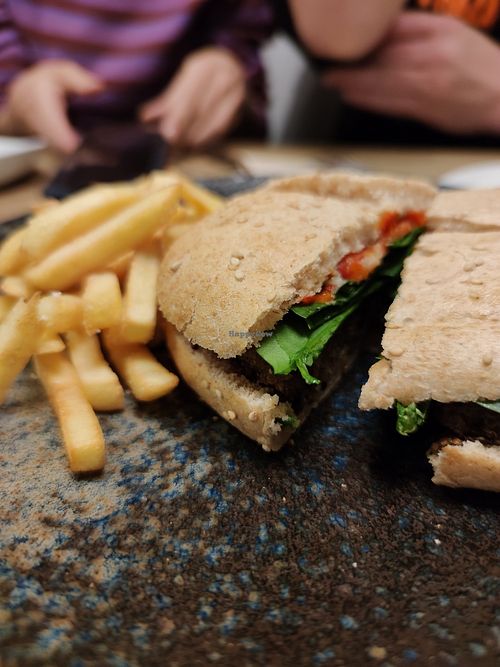 hamburguesa at La Huella Vegana in Rivas-vaciamadrid