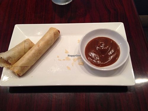 Vegan fried veggie roll at Huong Viet in Bluffton