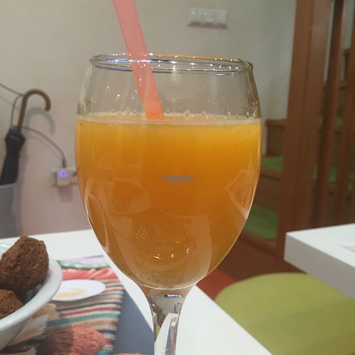 fresh fruit juice at Falafel in Sarajevo