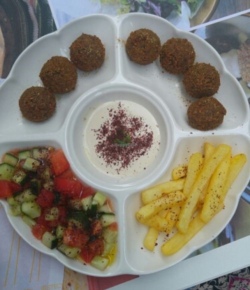 Falafel plate at Falafel in Sarajevo