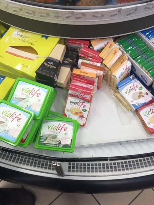 Vegan cheeses
 at Netto in Borgarnes