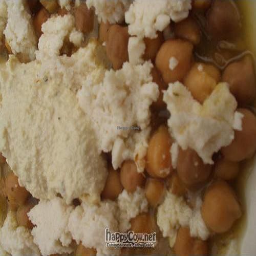 Vegan cheese and vegan sour cream on the Chick Pea Chili. at Mad Mex in State College