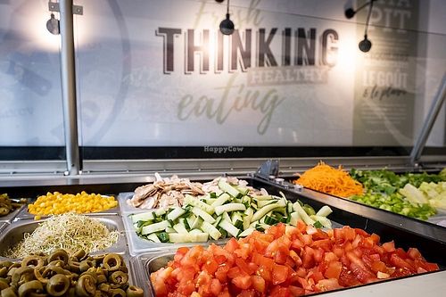 salad bar at Pita Pit - Place du Commerce in Nantes