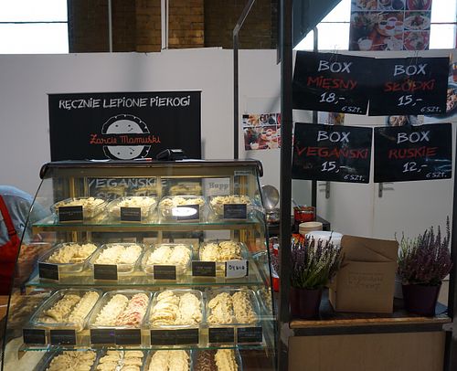 Zarcie Mamuski’s kiosk at the food hall Hala Gwardii. at Zarcie Mamuski in Warsaw