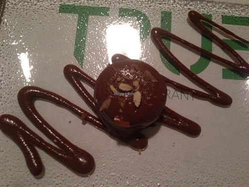 Carob dessert at True in Odessa