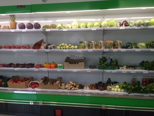 Fruit and vegetables section at Green Market in Odessa