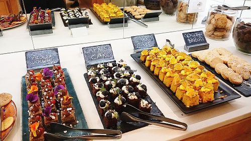 vegan breakfast buffet at La Vimea - Vegan Hotel & Vegan Restaurant in Naturno