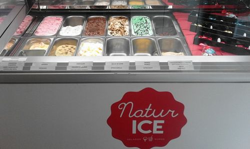 delicious flavours. Lemon basil flavour is my favorite :) at Natur Ice in Lisbon
