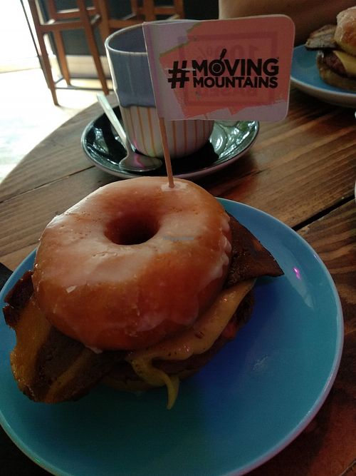 Vegan Doughnut Burger !! at Glazed - Maybe closed in Brighton