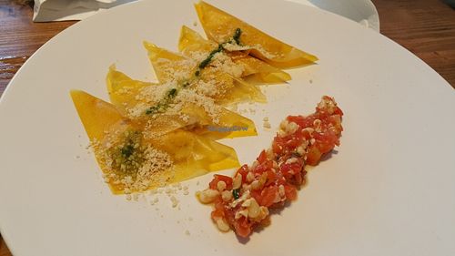 RAW ravioli - very tender and tasty as for me at Gioia Plant-Based Cuisine in Marbella