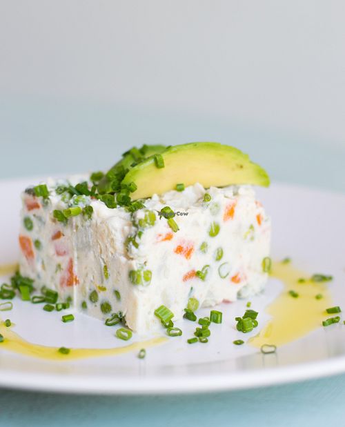 Vegan Russian Salad at Gioia Plant-Based Cuisine in Marbella