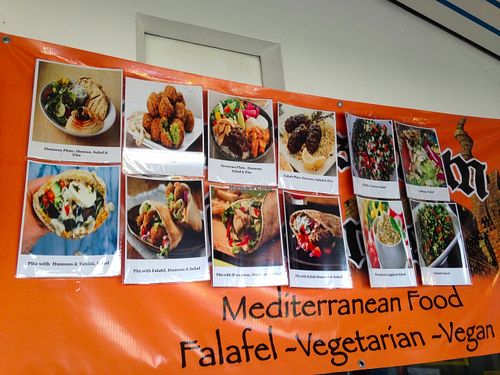 menu at Jerusalem Express - Food Stand in Puerto Vallarta