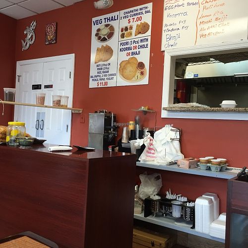 Interior & menu at Sri Dosa Place in Iselin