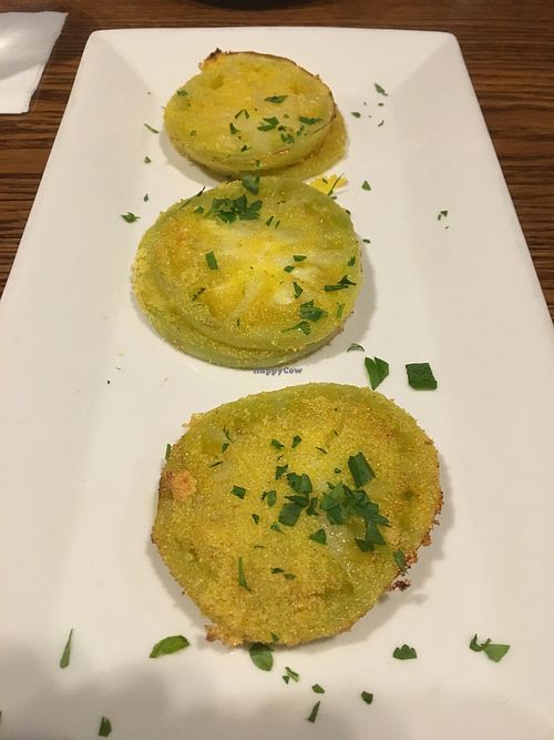 Fried green tomatoes (w/o cheese) at Coppi's Organic Restaurant in Washington