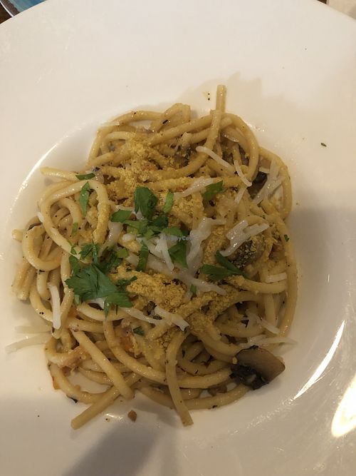 Bucatini  at Coppi's Organic Restaurant in Washington