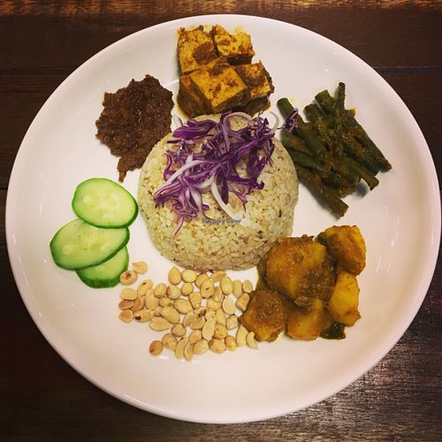 nasi lemak at Justlife in Kuala Lumpur