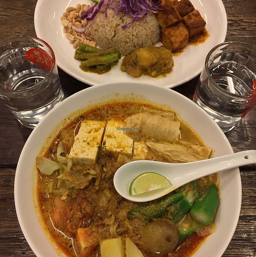 laksa and nasi lemak at Justlife in Kuala Lumpur