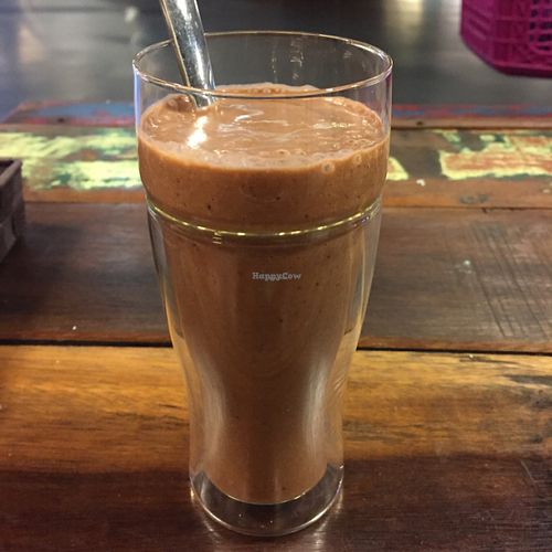 Chocolate banana smoothie at Justlife in Kuala Lumpur