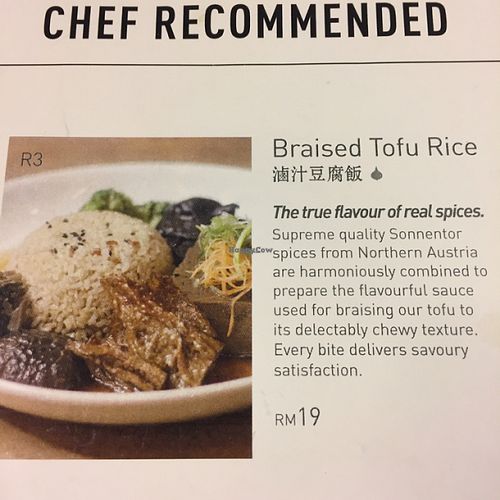 Menu at Justlife in Kuala Lumpur