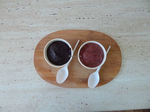 Banana ice cream at Kukhnya Zdravogo Smisla in Veliky Novgorod