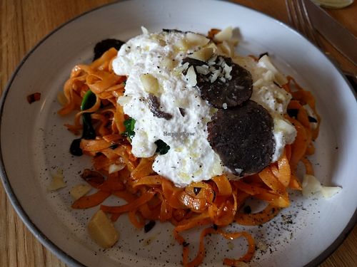 Sweet potato tagliatelle at The Green Spot in Barcelona